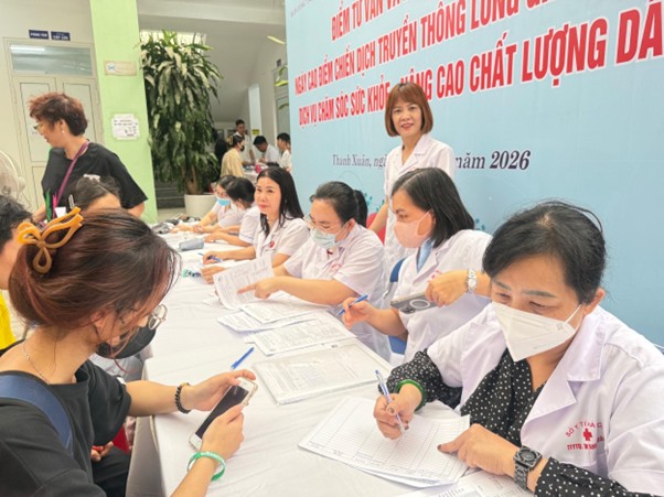 Phường Thanh Xuân tổ chức Ngày cao điểm “Chiến dịch truyền thông lồng ghép cung cấp dịch vụ chăm sóc sức khỏe, nâng cao chất lượng dân số năm 2026”- Ảnh 12.