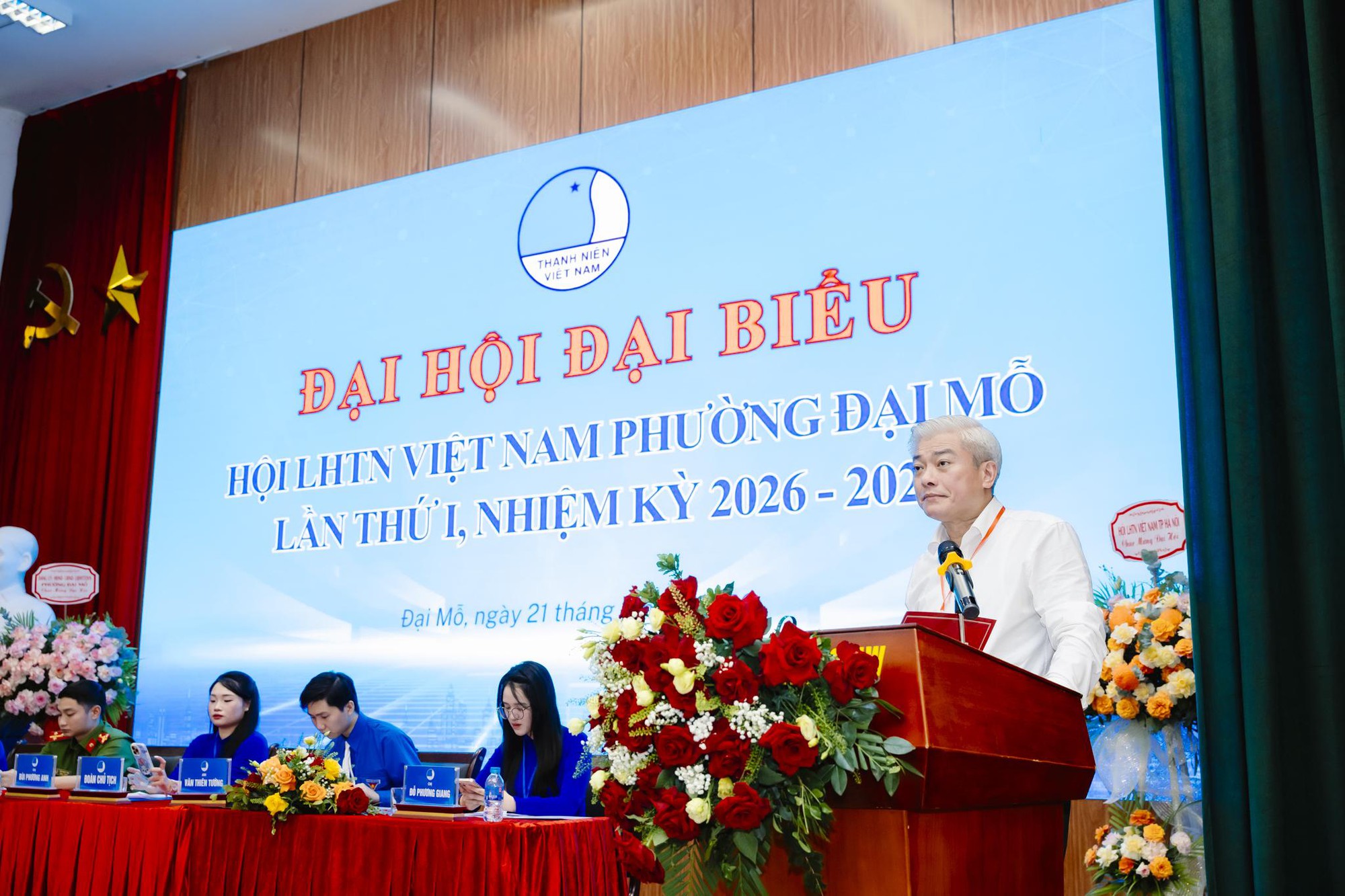 Đại hội đại biểu Hội Liên hiệp Thanh niên Việt Nam phường Đại Mỗ lần thứ I: Khát vọng tuổi trẻ vươn mình trong kỷ nguyên mới- Ảnh 4.