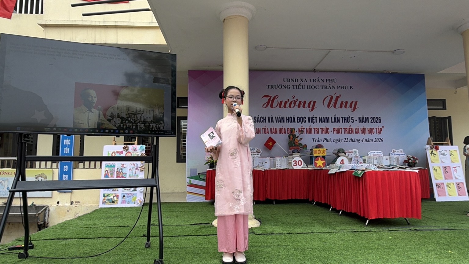 Trần Phú: tổ chức Ngày Sách và Văn hóa đọc Việt Nam lần thứ 5 năm 2026 tại Trường Tiểu học Trần Phú B- Ảnh 4.