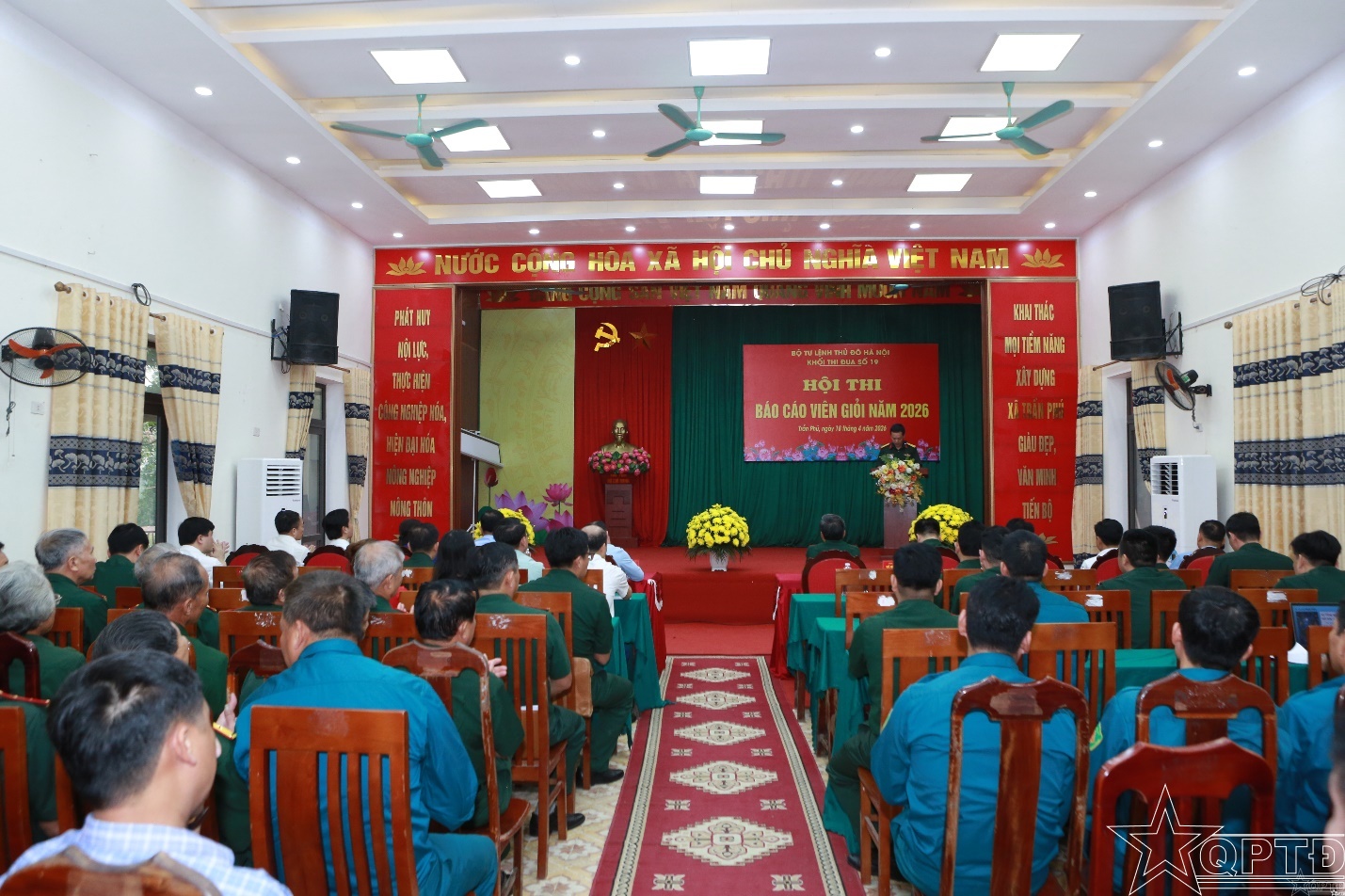 Khối thi đua số 19, Bộ Tư lệnh Thủ đô Hà Nội tổ chức thành công Hội thi báo cáo viên giỏi- Ảnh 1.