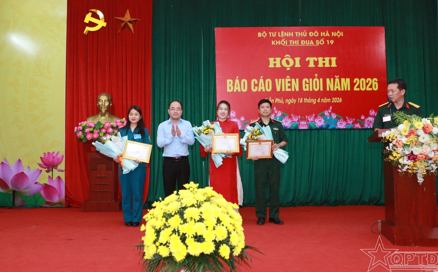 Khối thi đua số 19, Bộ Tư lệnh Thủ đô Hà Nội tổ chức thành công Hội thi báo cáo viên giỏi- Ảnh 5.