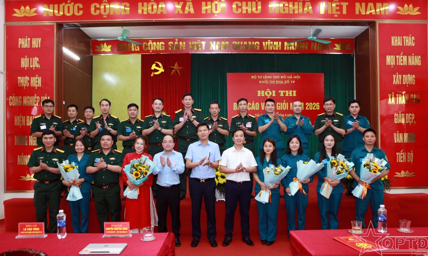 Khối thi đua số 19, Bộ Tư lệnh Thủ đô Hà Nội tổ chức thành công Hội thi báo cáo viên giỏi- Ảnh 6.