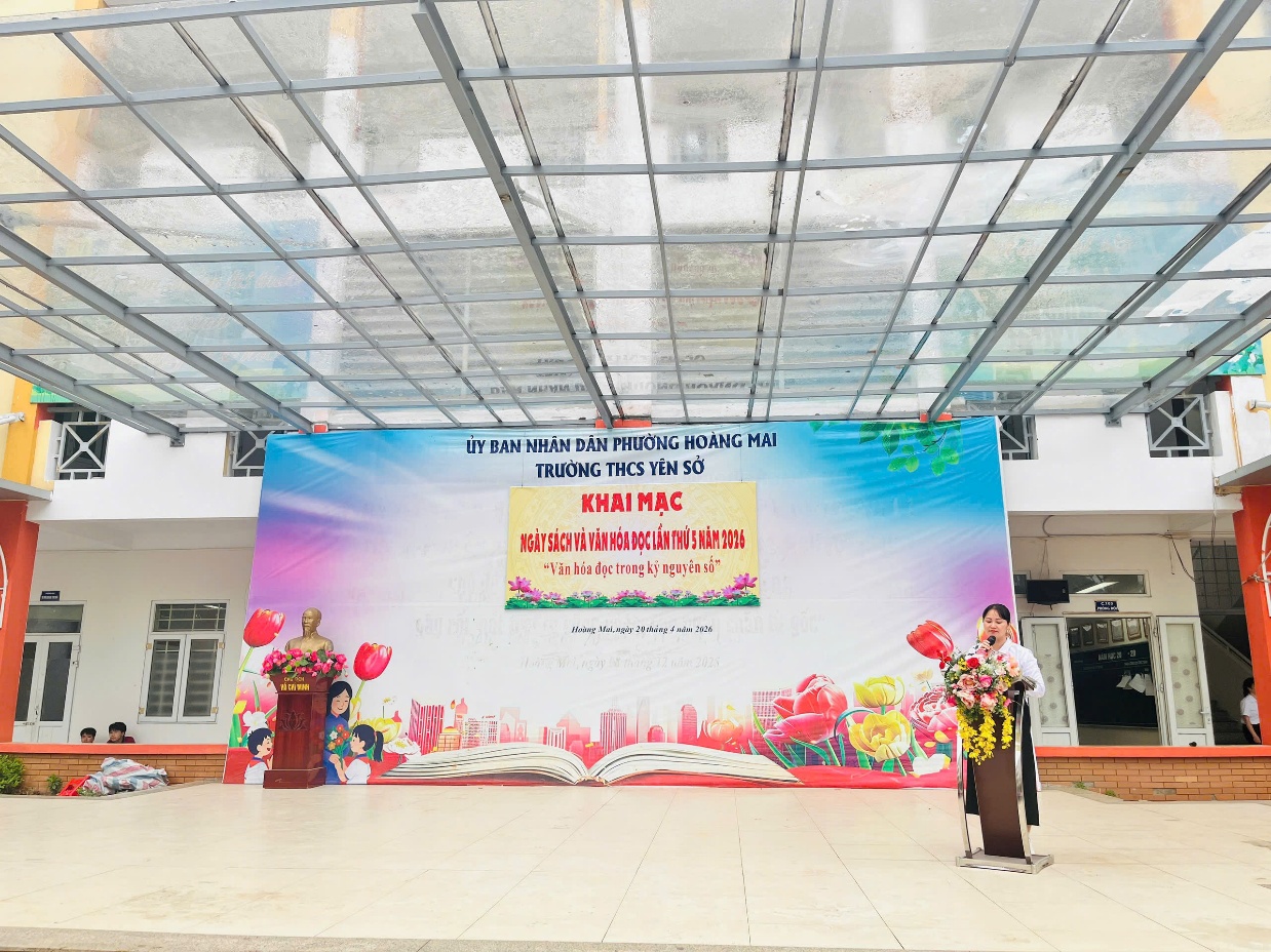 TRƯỜNG THCS YÊN SỞ TỔ CHỨC SINH HOẠT DƯỚI CỜ THEO CHỦ ĐIỂM: "NGÀY HỘI SÁCH VÀ VĂN HÓA ĐỌC VIỆT NAM LẦN THỨ 5 NĂM 2026"- Ảnh 2.