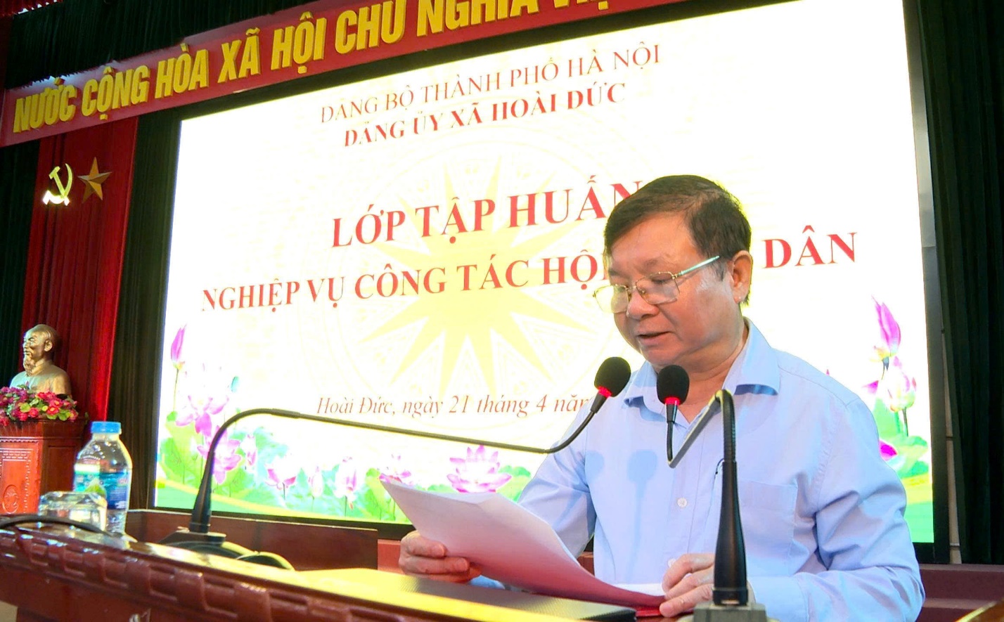 Tập huấn nghiệp vụ công tác Hội nông dân năm 2026 cho cán bộ hội nông dân 4 xã Hoài Đức, Dương Hoà, Sơn Đồng, An Khánh- Ảnh 3.