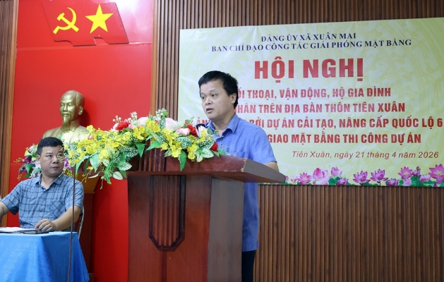 Xuân Mai đối thoại, vận động bàn giao mặt bằng dự án Quốc lộ 6 với hộ gia đình, cá nhân thôn Tiên Xuân- Ảnh 8.