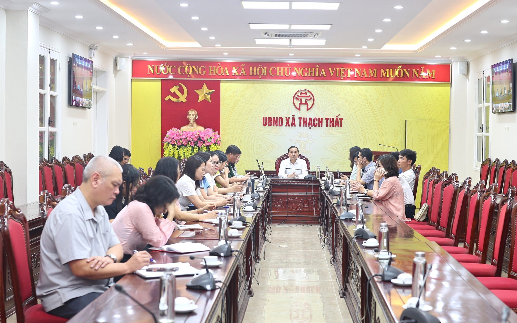 XÃ THẠCH THẤT THAM DỰ HỘI NGHỊ TRỰC TUYẾN KHẮC PHỤC “ĐIỂM NGHẼN” VỀ AN TOÀN THỰC PHẨM NĂM 2026