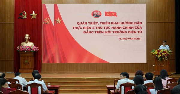 Xã Tiến Thắng quán triệt, hướng dẫn triển khai 4 thủ tục hành chính của Đảng trên môi trường điện tử