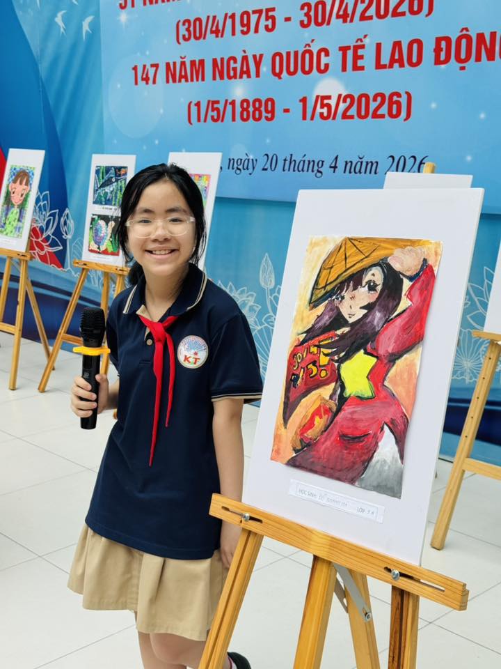 TRƯỜNG TIỂU HỌC KHƯƠNG THƯỢNG HƯỞNG ỨNG NGÀY HỘI ĐỌC SÁCH VÀ TRIỂN LÃM MỸ THUẬT SÁNG TẠO 2026- Ảnh 4.