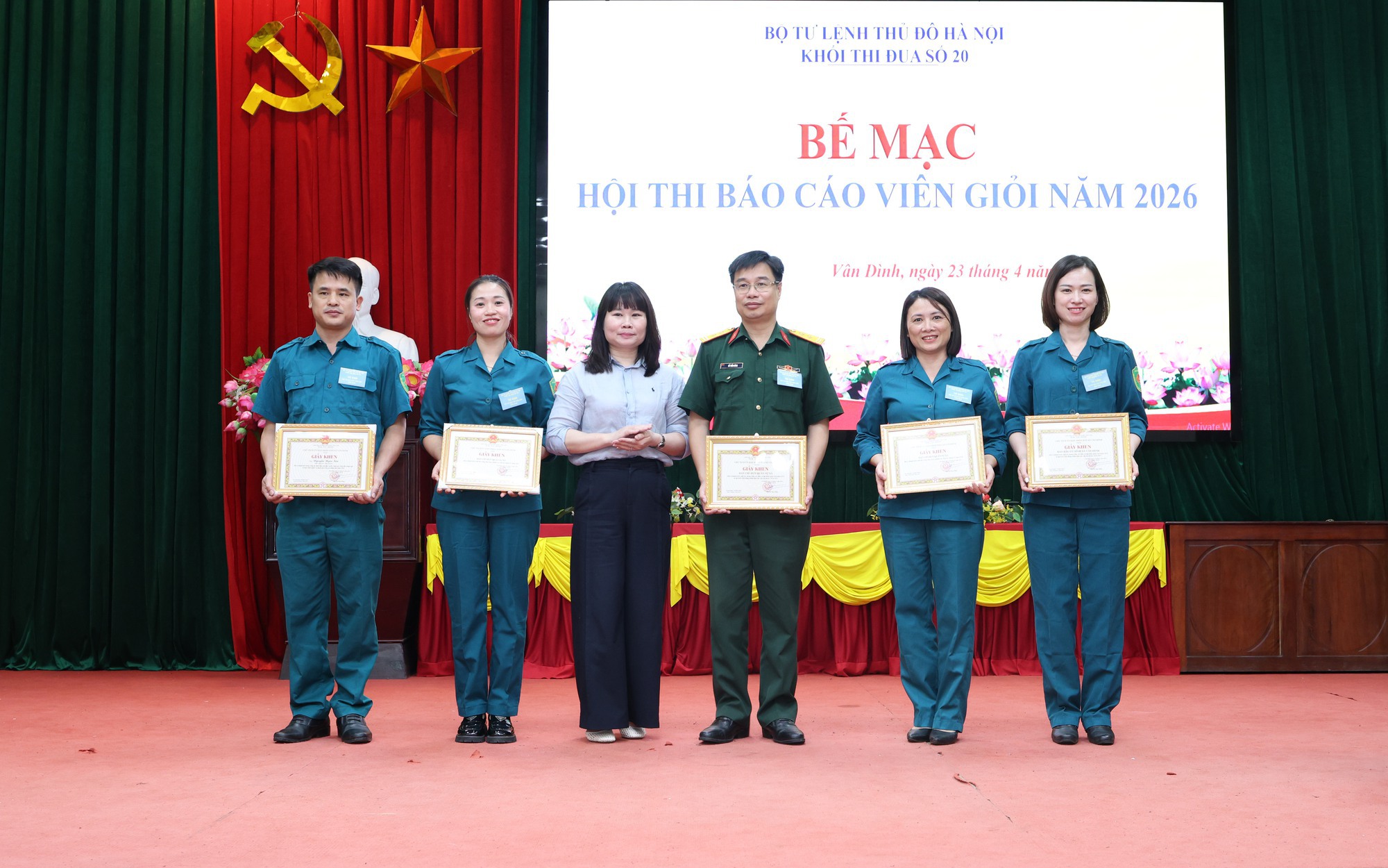 Hội thi Báo cáo viên giỏi Khối thi đua số 20 năm 2026 thành công tốt đẹp