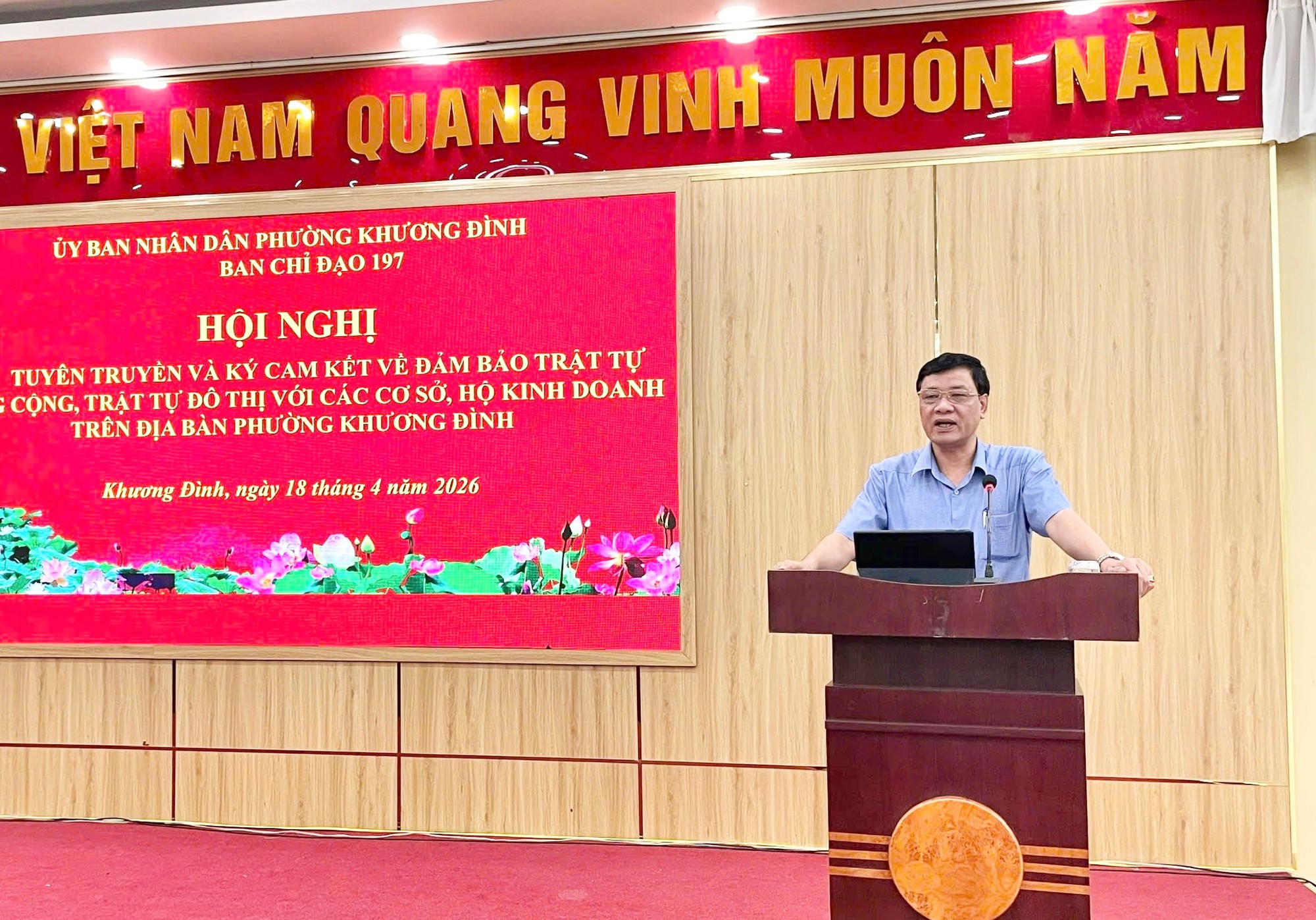 Phường Khương Đình: Tăng cường tuyên truyền, lập lại kỷ cương đô thị- Ảnh 2.
