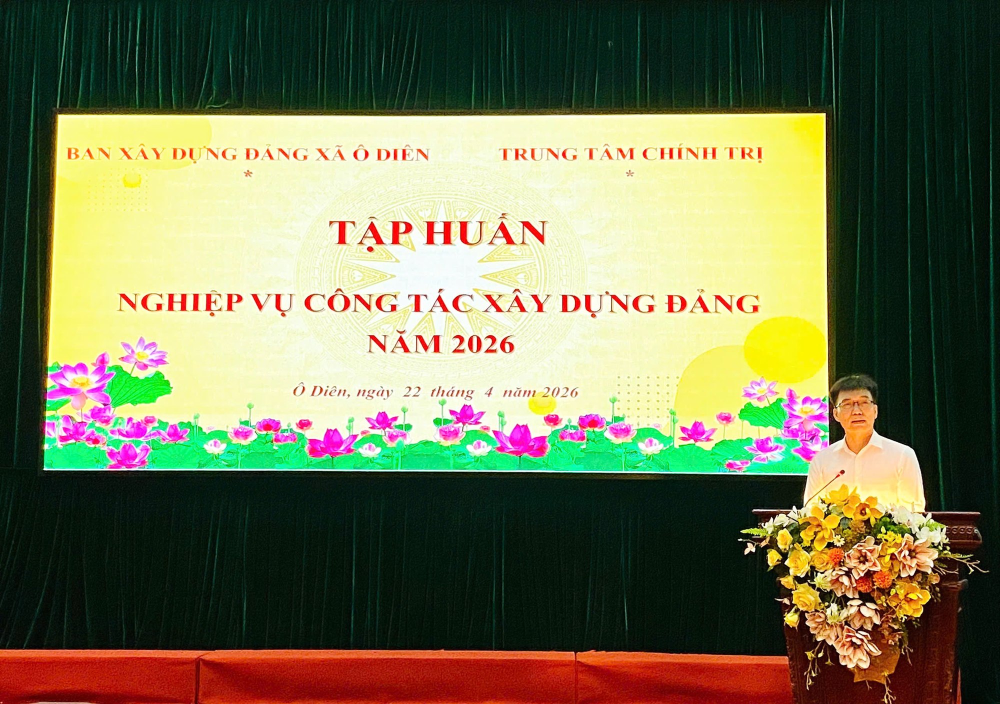 Xã Ô Diên tập huấn bồi dưỡng nghiệp vụ công tác Đảng năm 2026- Ảnh 1.
