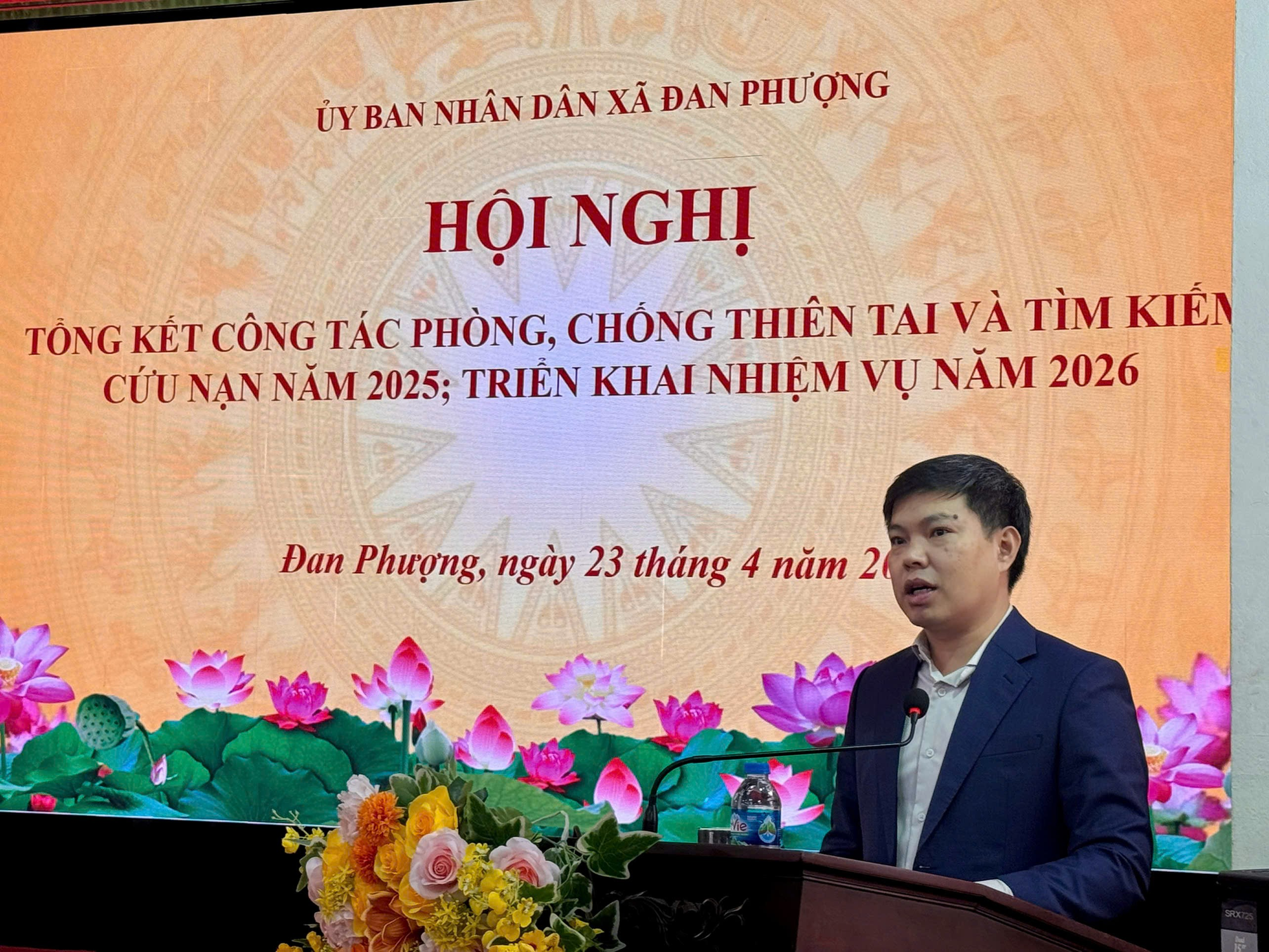 Xã Đan Phượng tổng kết công tác phòng chống thiên tai năm 2025, triển khai nhiệm vụ năm 2026.- Ảnh 2.