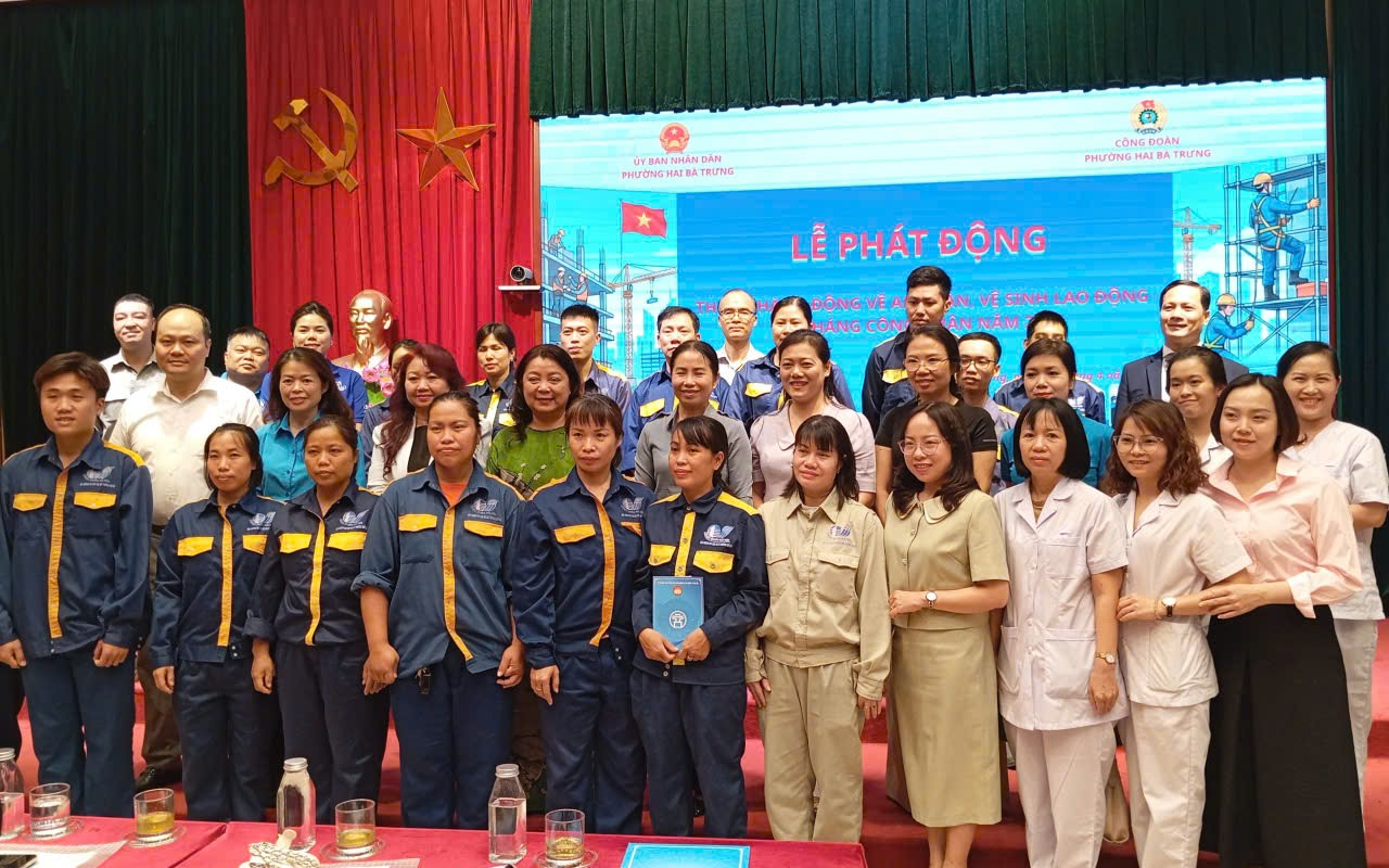 Phường Hai Bà Trưng phát động tháng hành động về an toàn, vệ sinh lao động năm 2026