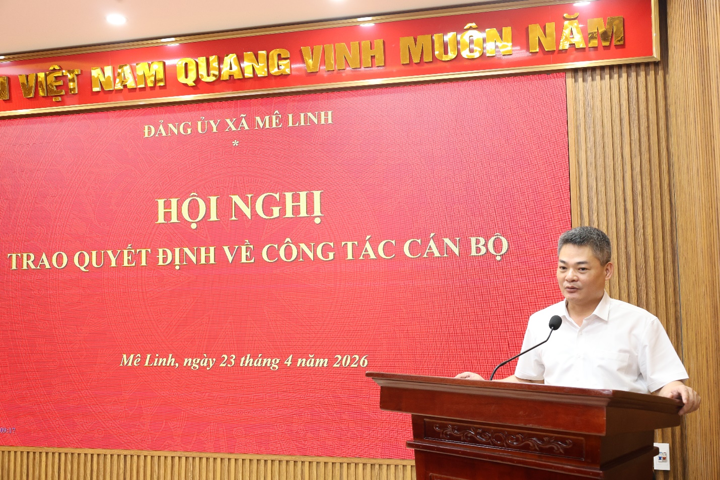 Xã Mê Linh trao quyết định về công tác cán bộ- Ảnh 4.