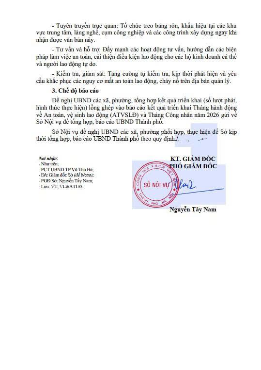 Phường Kim Liên: triển khai tuyên truyền Trailer và các hoạt động hưởng ứng Tháng  hành động về ATVSLĐ và Tháng Công nhân năm 2026.- Ảnh 2.