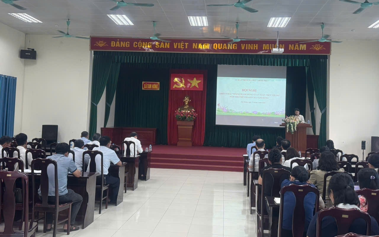 Xã Tam Hưng triển khai “Tháng hành động vì an toàn thực phẩm” năm 2026
