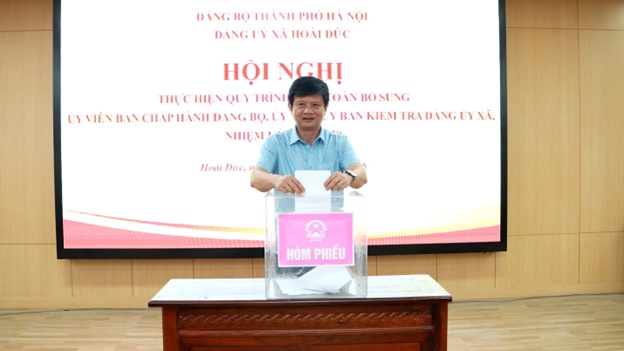 Hoài Đức thực hiện quy trình kiện toàn nhân sự Ban Chấp hành Đảng bộ và Ủy ban Kiểm tra Đảng ủy nhiệm kỳ 2025 - 2030- Ảnh 7.