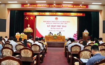 HĐND xã Hoài Đức khoá II tổ chức Kỳ họp thứ hai (kỳ họp chuyên đề)