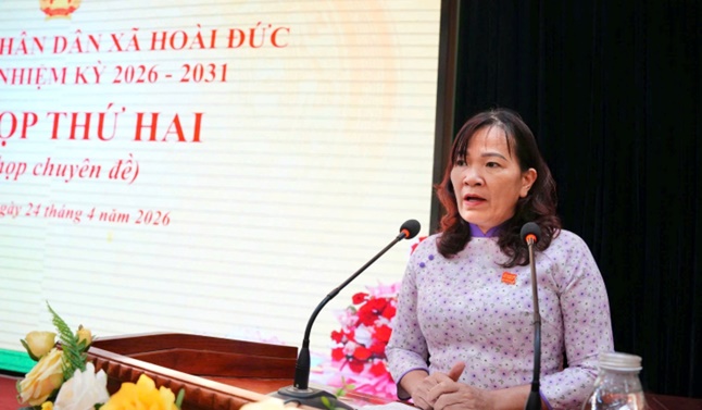 HĐND xã Hoài Đức khoá II tổ chức Kỳ họp thứ hai (kỳ họp chuyên đề)- Ảnh 8.