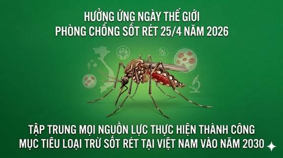 Hưởng ứng Ngày Thế giới phòng chống sốt rét 25/4 năm 2026- Ảnh 1.