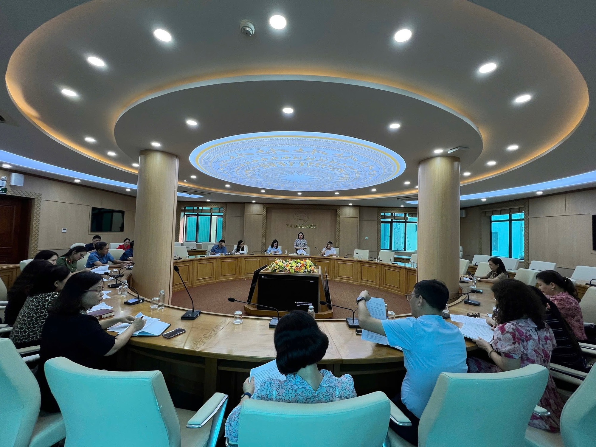 UBND xã Hoài Đức đã tổ chức hội nghị triển khai công tác tổ chức Lễ phát động Tháng hành động vì trẻ em năm 2026- Ảnh 1.