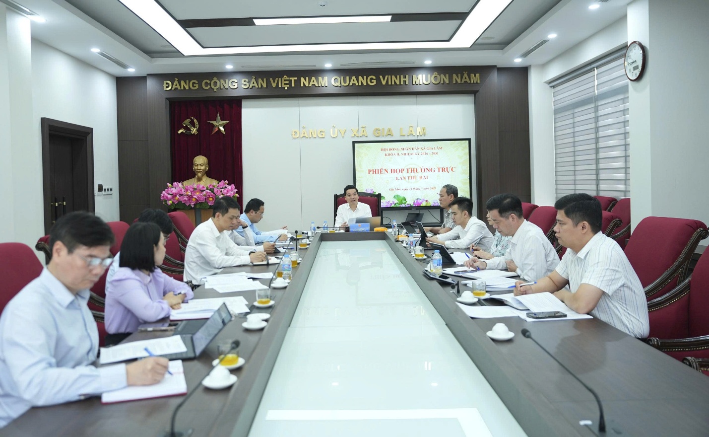 Hội đồng nhân dân xã Gia Lâm: Đẩy mạnh giám sát y tế cơ sở và đầu tư công- Ảnh 1.