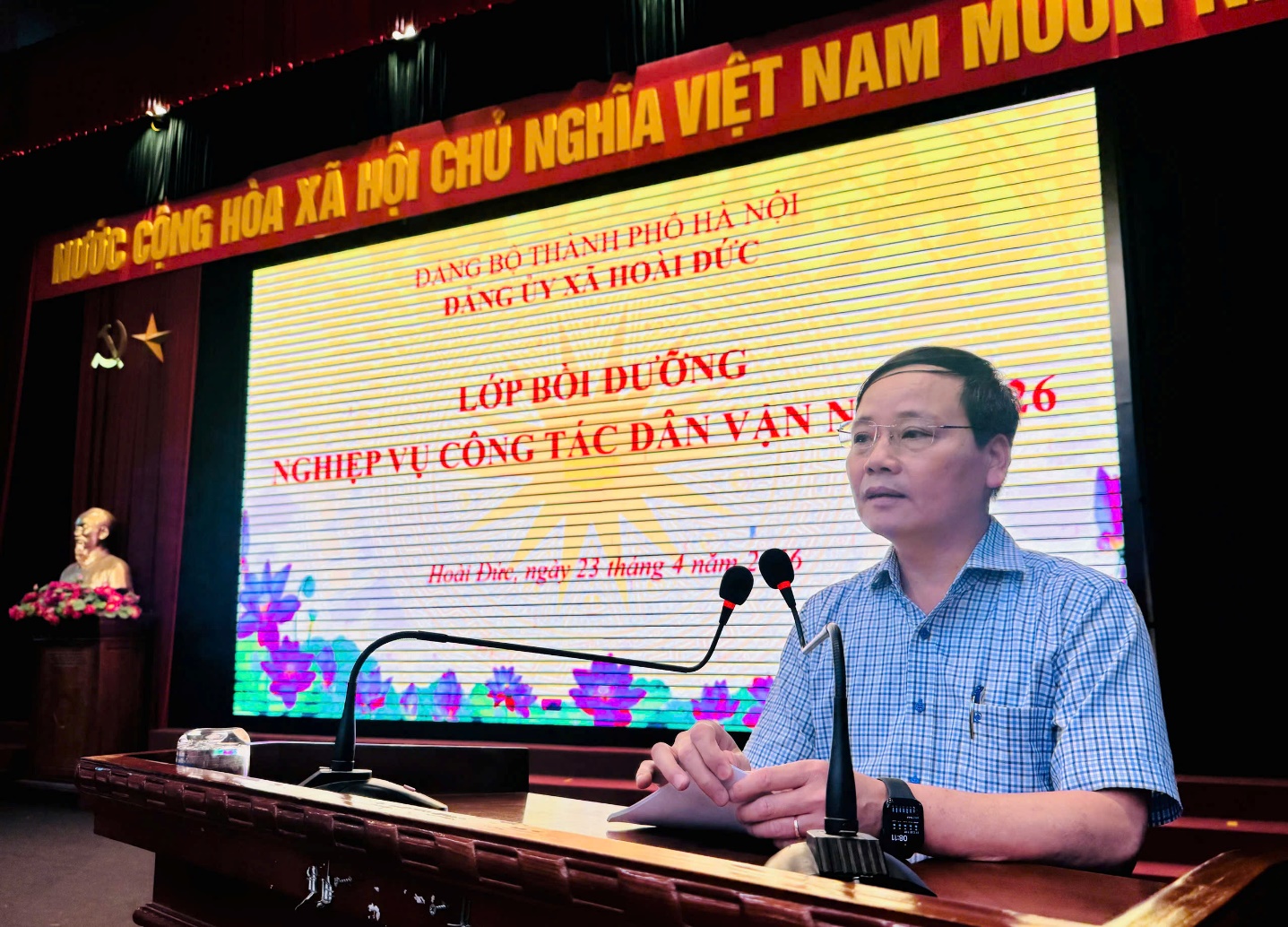 Đảng uỷ xã Hoài Đức tổ chức khai mạc lớp Bồi dưỡng nghiệp vụ công tác Dân vận năm 2026- Ảnh 2.