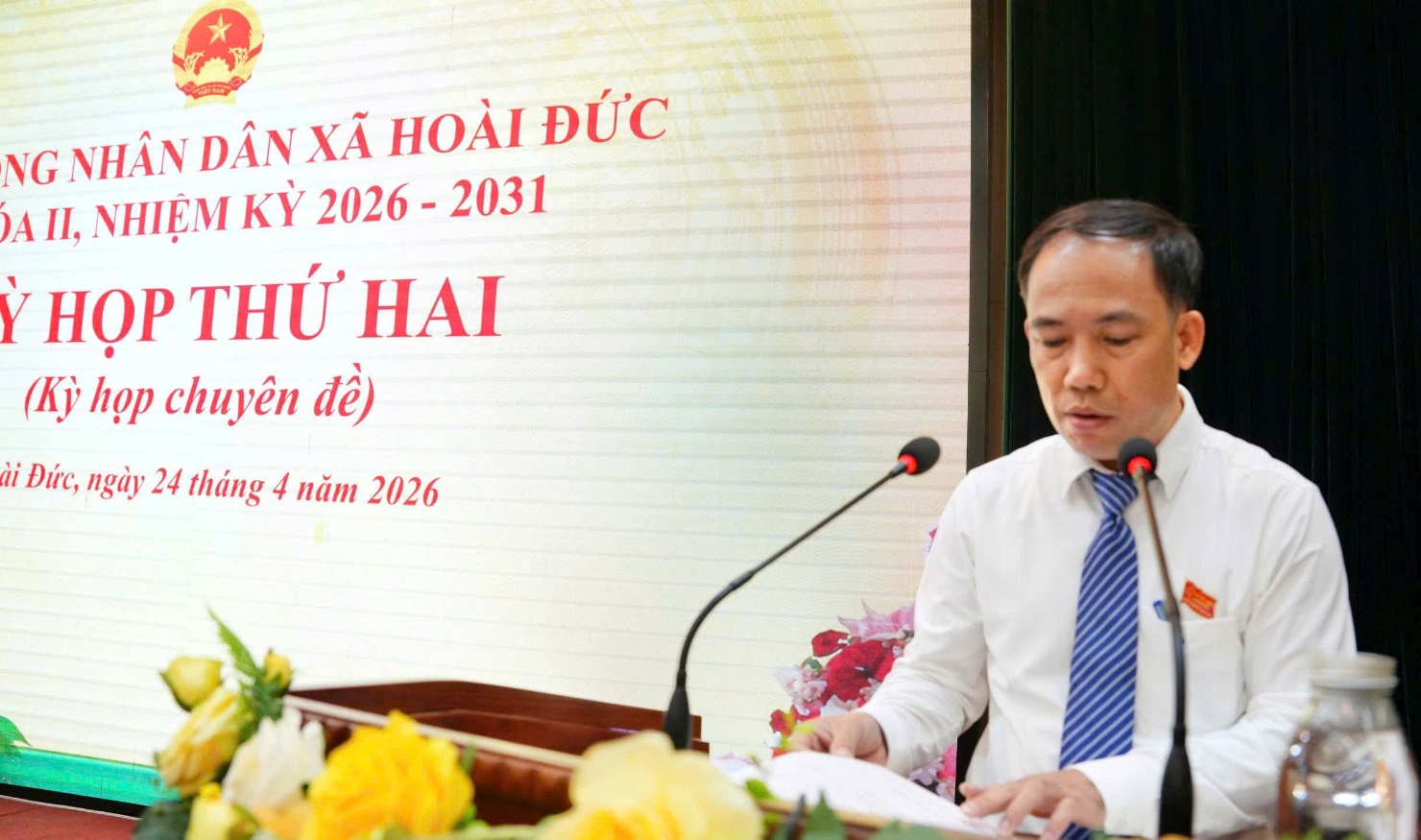 HĐND xã Hoài Đức khoá II tổ chức Kỳ họp thứ hai (kỳ họp chuyên đề)- Ảnh 4.