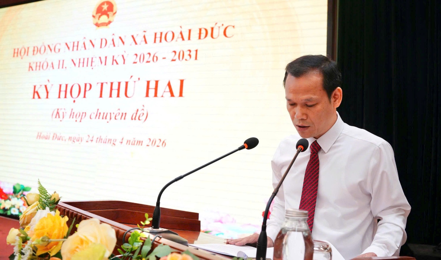 HĐND xã Hoài Đức khoá II tổ chức Kỳ họp thứ hai (kỳ họp chuyên đề)- Ảnh 5.