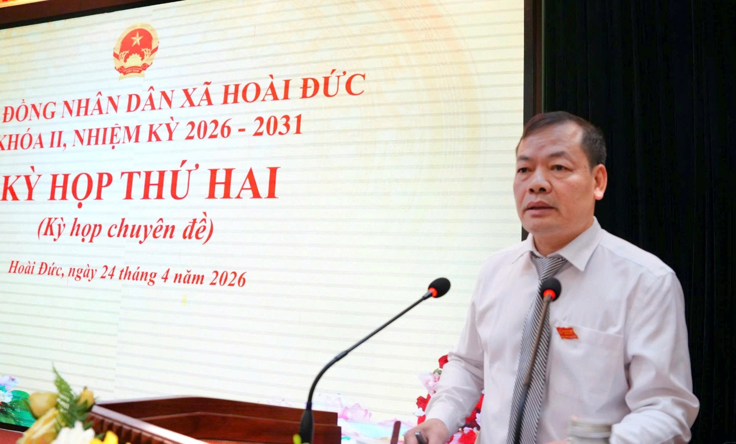 HĐND xã Hoài Đức khoá II tổ chức Kỳ họp thứ hai (kỳ họp chuyên đề)- Ảnh 7.