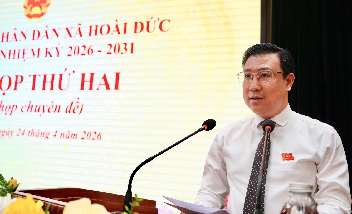 HĐND xã Hoài Đức khoá II tổ chức Kỳ họp thứ hai (kỳ họp chuyên đề)- Ảnh 9.