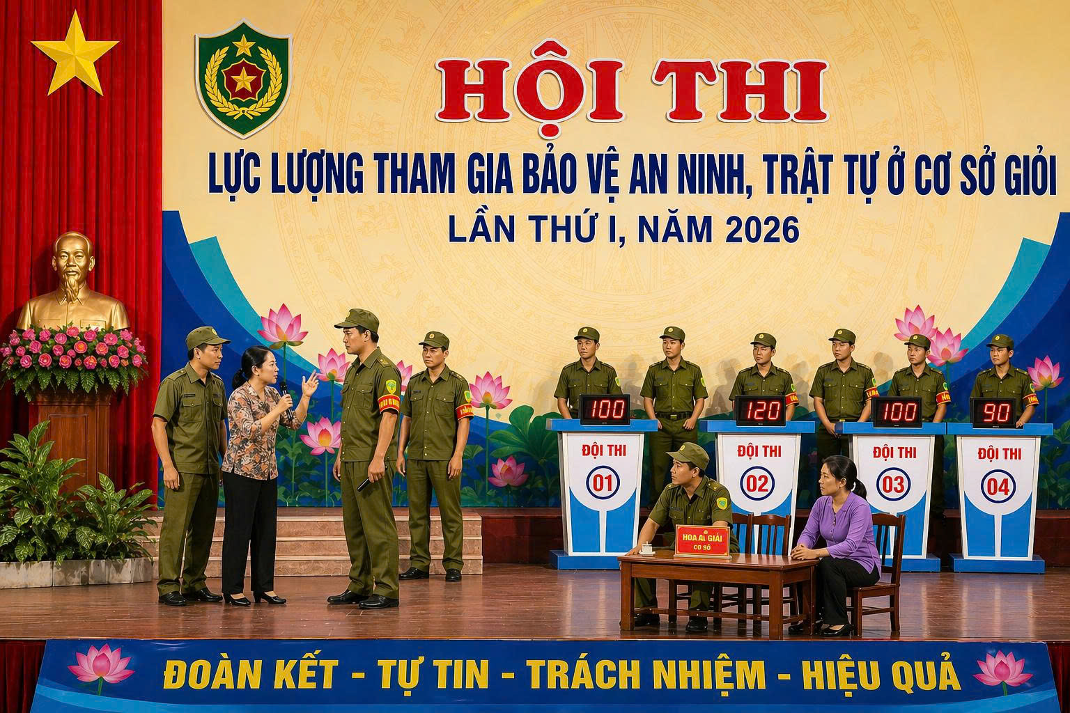 Xã Hoài Đức triển khai tham gia Hội thi “Lực lượng tham gia bảo vệ an ninh, trật tự ở cơ sở giỏi” năm 2026- Ảnh 1.