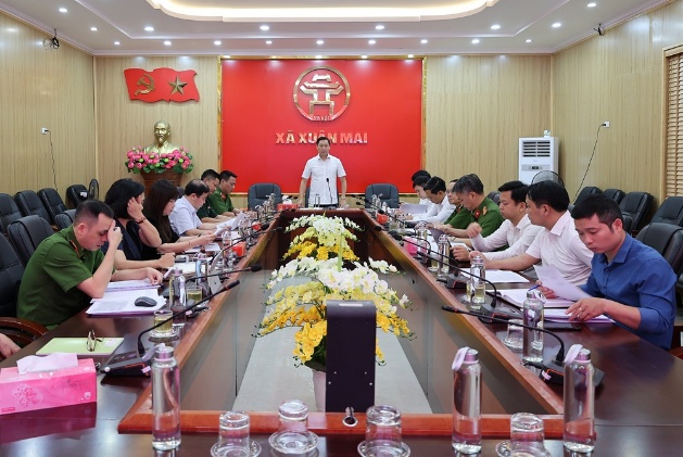 Xuân Mai: Giao ban kiểm điểm tiến độ thực hiện nhiệm vụ quý I, triển khai nhiệm vụ 9 tháng cuối năm 2026 ban chỉ đạo thực hiện phong trào "Toàn dân bảo vệ an ninh tổ quốc", ban chỉ đạo "Phòng, chống ma túy" và ban chỉ đạo 197- Ảnh 1.