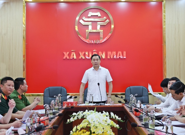 Xuân Mai: Giao ban kiểm điểm tiến độ thực hiện nhiệm vụ quý I, triển khai nhiệm vụ 9 tháng cuối năm 2026 ban chỉ đạo thực hiện phong trào "Toàn dân bảo vệ an ninh tổ quốc", ban chỉ đạo "Phòng, chống ma túy" và ban chỉ đạo 197- Ảnh 7.