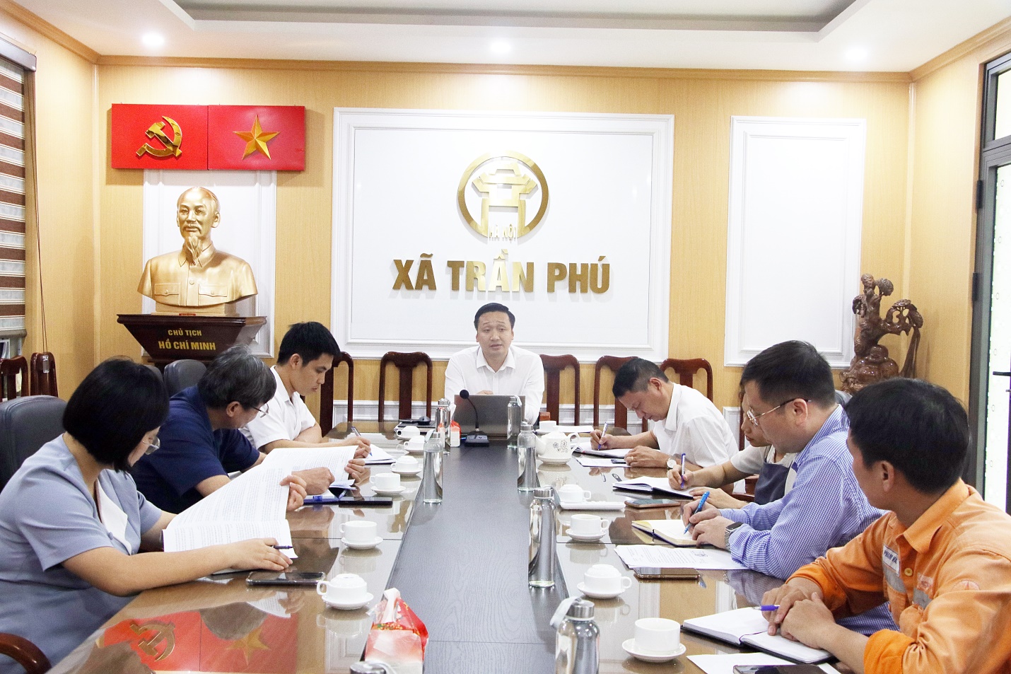 UBND xã Trần Phú tổ chức hội nghị triển khai kế hoạch chỉnh trang, bó gọn và thanh thải cáp viễn thông, điện lực năm 2026- Ảnh 1.