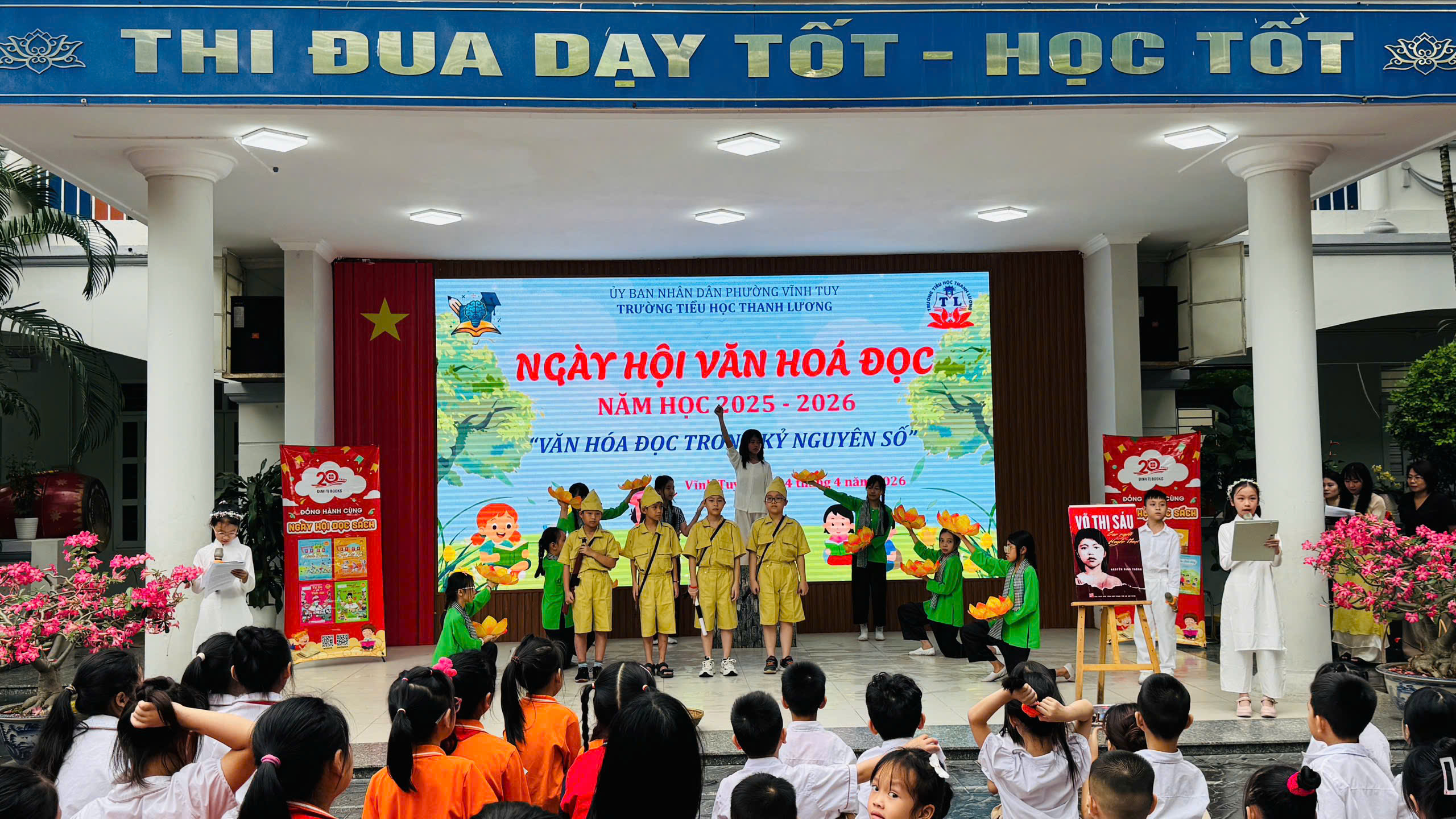 THÔNG ĐIỆP VỀ NGÀY SÁCH VÀ VĂN HÓA ĐỌC VIỆT NAM LẦN THỨ 5 NĂM 2026 ĐƯỢC LAN TỎA RỘNG KHẮP TRÊN ĐỊA BÀN PHƯỜNG VĨNH TUY- Ảnh 1.