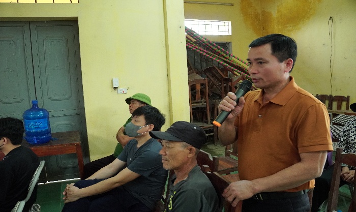 UBND xã Trần Phú tổ chức hội nghị đối thoại trực tiếp với các hộ dân liên quan Dự án cải tạo, nâng cấp tuyến đường từ đường Hồ Chí Minh đi xã Trần Phú- Ảnh 1.