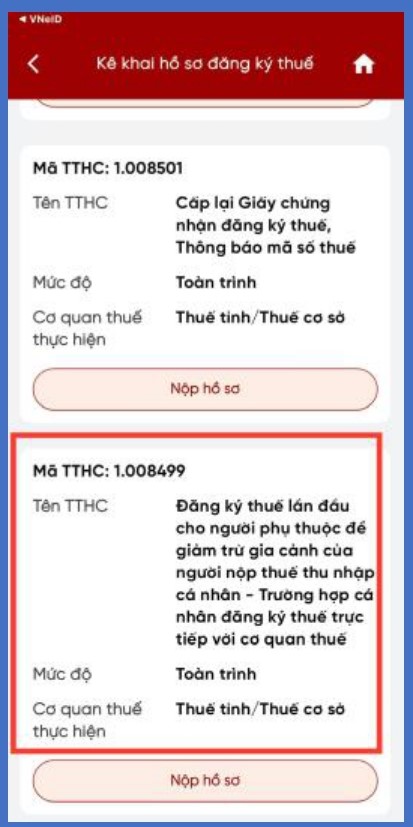 Hướng dẫn đăng ký mới, thay đổi thông tin người phụ thuộc trên Etax Mobile- Ảnh 2.