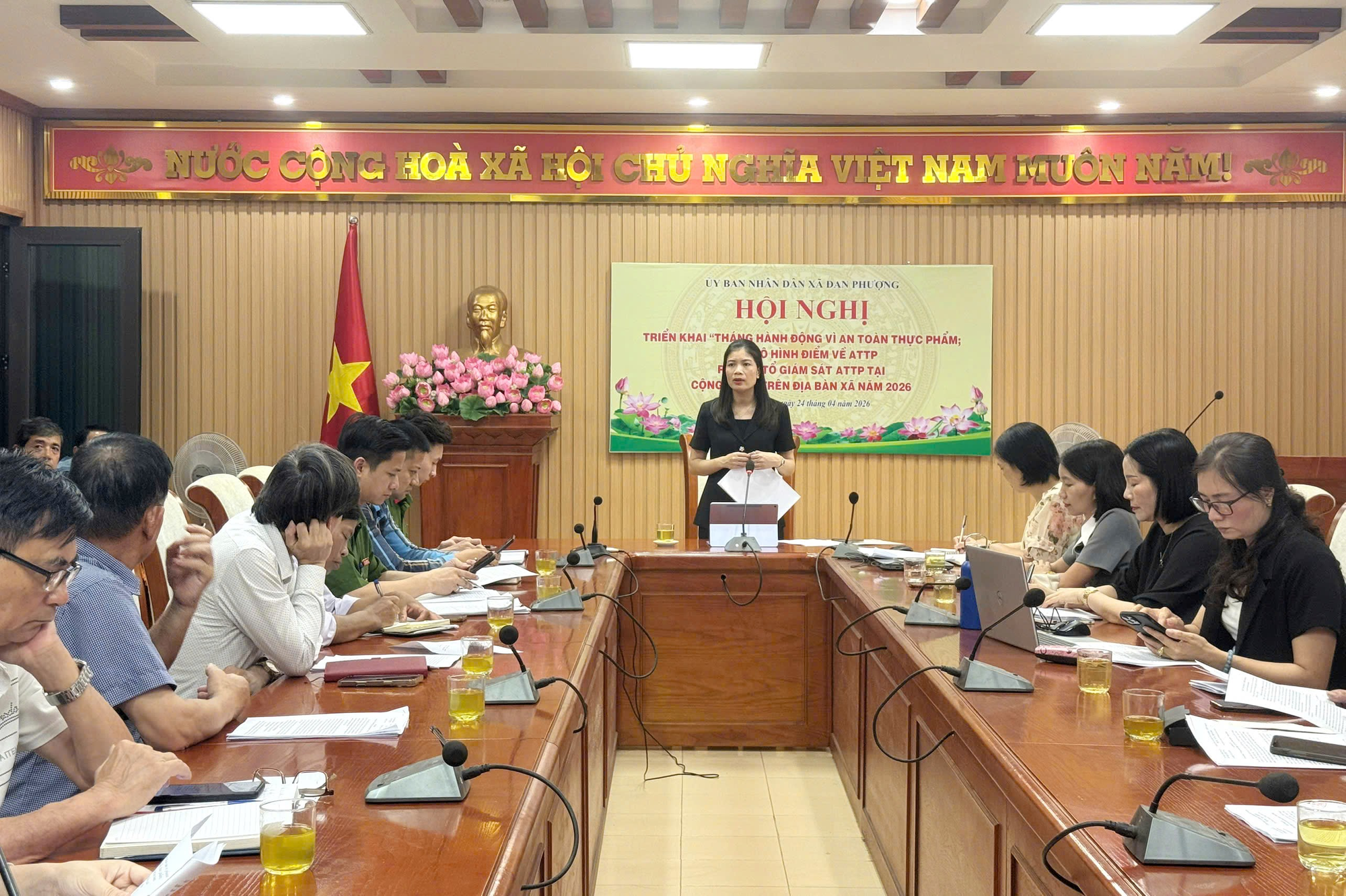 Xã Đan Phượng triển khai tháng hành động vì an toàn thực phẩm năm 2026.- Ảnh 3.