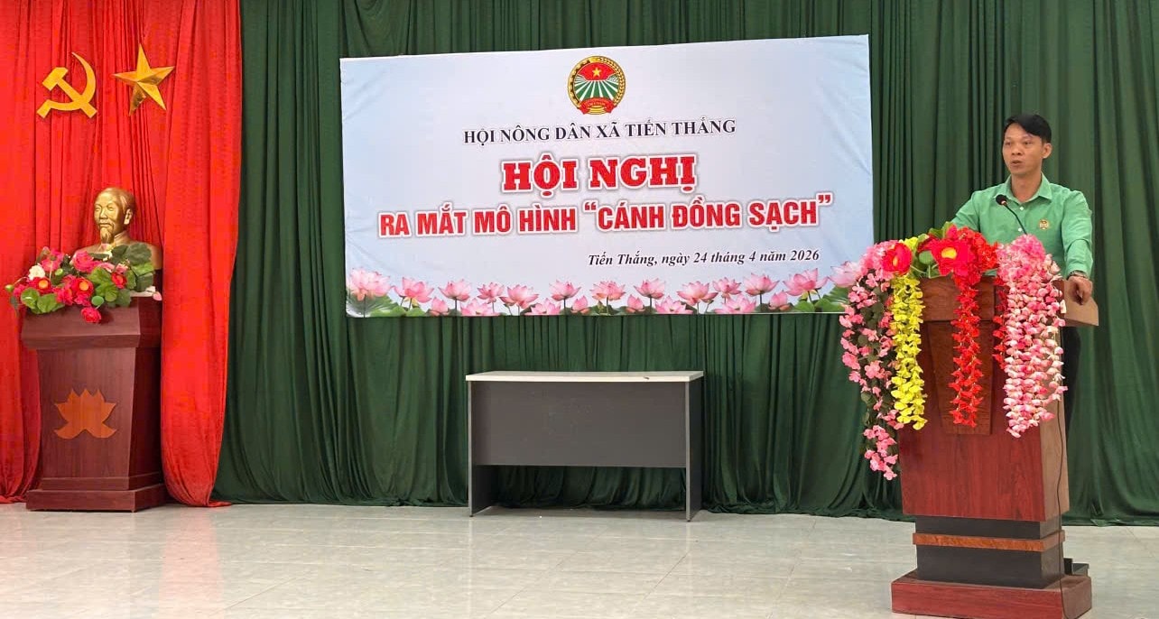Lan tỏa mô hình "Cánh đồng sạch" tại xã Tiến Thắng- Ảnh 3.