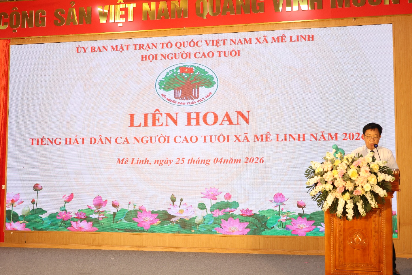 Rộn ràng Liên hoan tiếng hát dân ca người cao tuổi xã Mê Linh năm 2026- Ảnh 2.