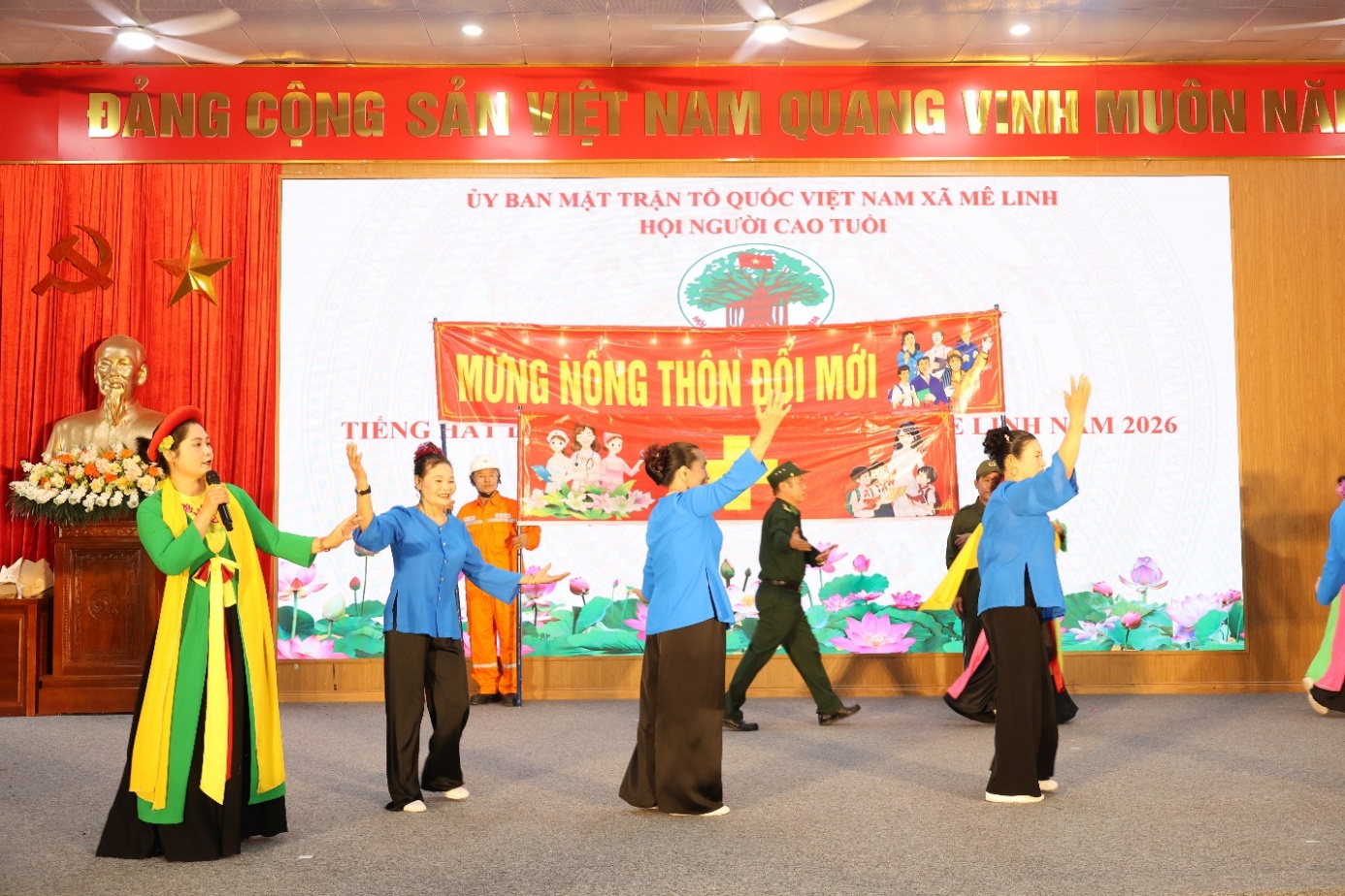 Rộn ràng Liên hoan tiếng hát dân ca người cao tuổi xã Mê Linh năm 2026- Ảnh 5.