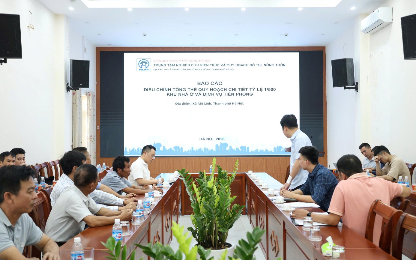 MÊ LINH LẤY Ý KIẾN CỘNG ĐỒNG DÂN CƯ VỀ ĐỒ ÁN ĐIỀU CHỈNH TỔNG THỂ QUY HOẠCH CHI TIẾT 1/500 DỰ ÁN KHU NHÀ Ở VÀ DỊCH VỤ TIỀN PHONG