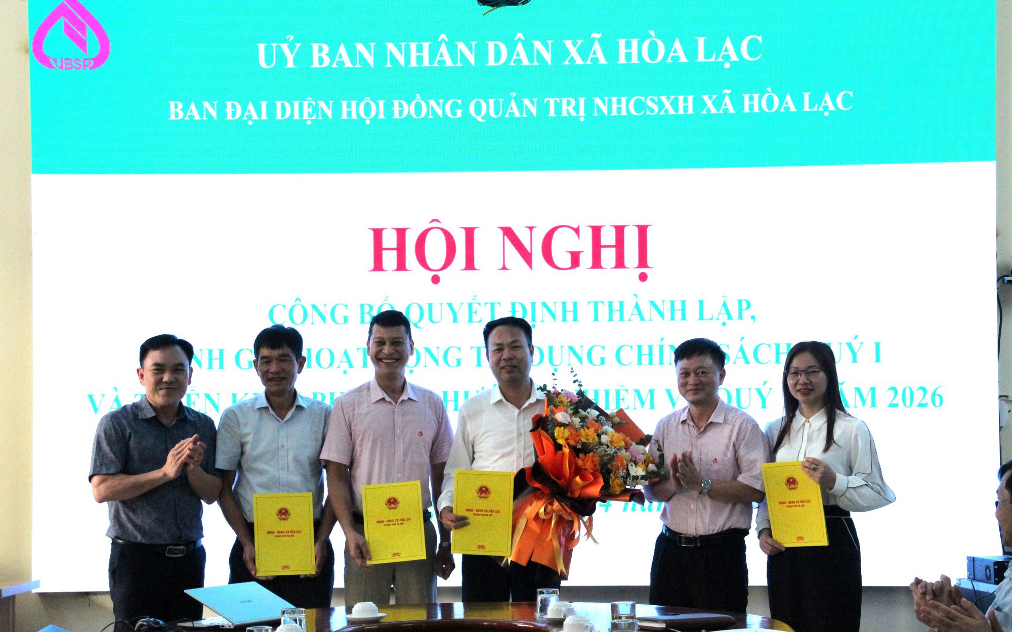Thành lập Ban đại diện Hội đồng quản trị Ngân hàng Chính sách xã hội xã Hòa Lạc