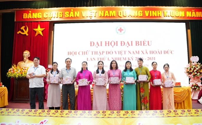 Đại hội đại biểu Hội Chữ thập đỏ xã Hoài Đức lần thứ I- Ảnh 11.