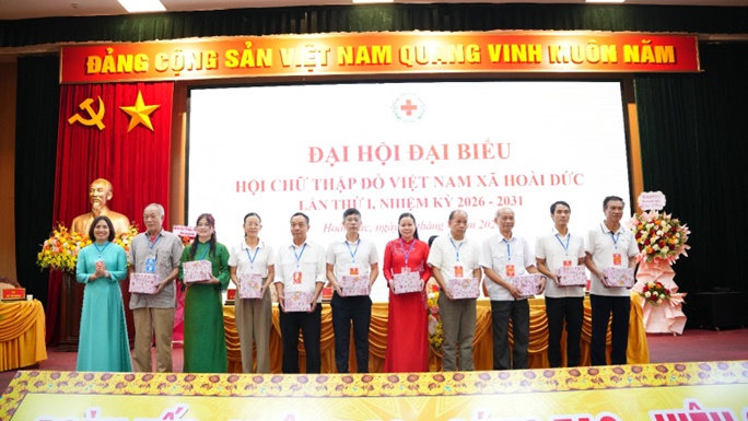 Đại hội đại biểu Hội Chữ thập đỏ xã Hoài Đức lần thứ I- Ảnh 12.