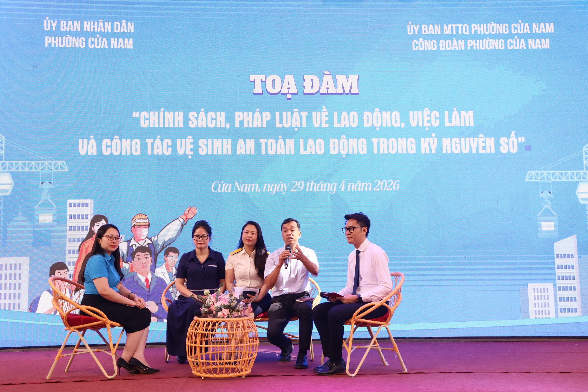 Phường Cửa Nam phát động Tháng hành động về an toàn, vệ sinh lao động và Tháng Công nhân năm 2026- Ảnh 4.