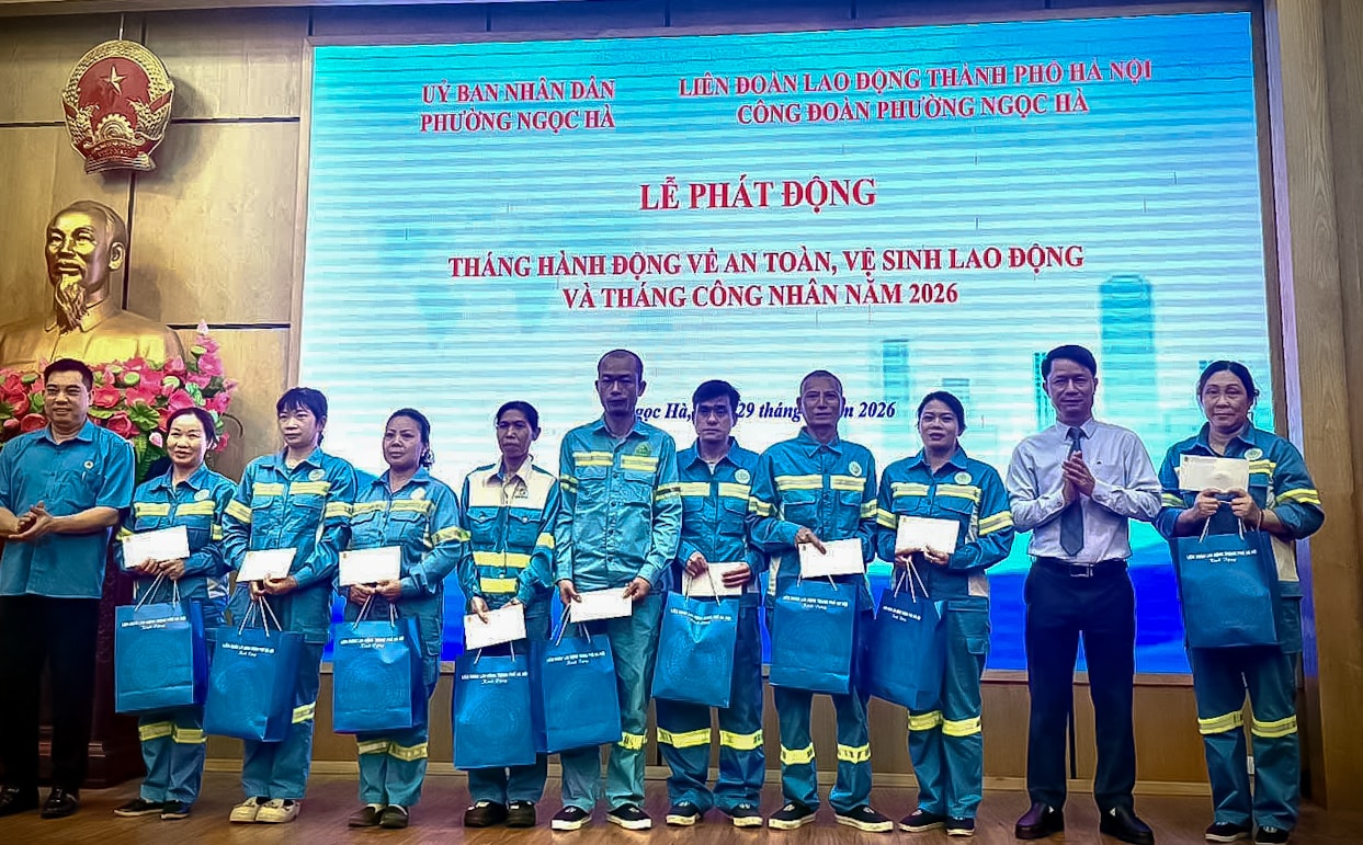 Phường Ngọc Hà phát động Tháng hành động về an toàn lao động năm 2026- Ảnh 2.