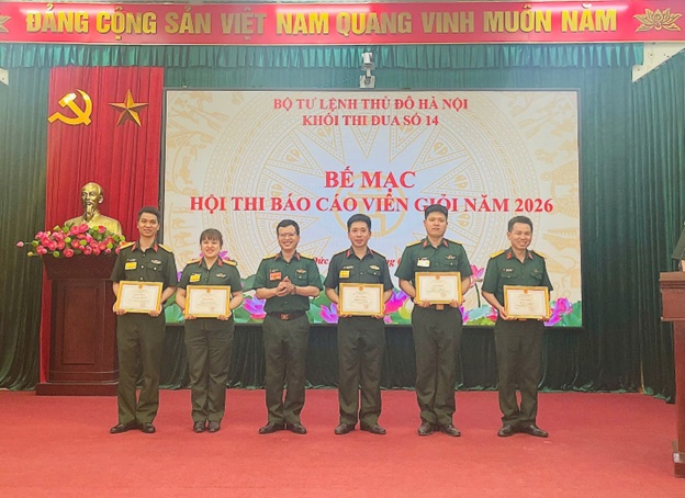 Khối thi đua số 14 tổ chức Hội thi Báo cáo viên giỏi Lực lượng vũ trang Thủ đô năm 2026- Ảnh 10.