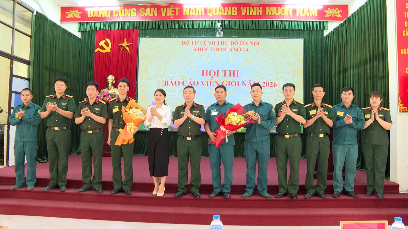 Khối thi đua số 14 tổ chức Hội thi Báo cáo viên giỏi Lực lượng vũ trang Thủ đô năm 2026- Ảnh 8.